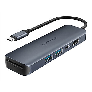 Hyper HyperDrive EcoSmart Gen.2 Universal USB-C 6-in-1 Hub w 100 W PD Power Pass-thru