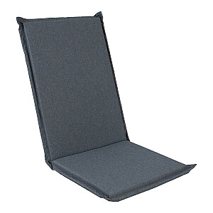 Kėdės užvalkalas su atlošu AMAZONIA 48x115x4,5cm, su 7 padėčių krėslu, gėlės/smėlio spalvos audinys
