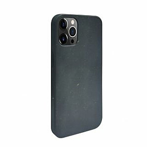 iLike Apple iPhone 12 Pro Max Силиконовый пластиковый чехол Eco Print Design Черный
