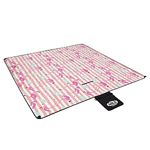 Pikniko antklodė Nils Camp NC2313 PE + ALU 200 x 200 cm flamingo