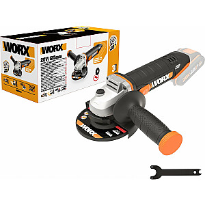 Worx šlifuoklis Kampinis šlifuoklis WORX WX803.9 Akumuliatorius 125 mm