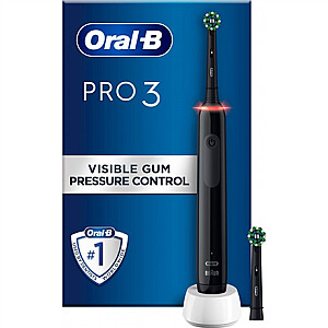 „Oral-B Pro 3 3400N Sensitive Clean“, juoda