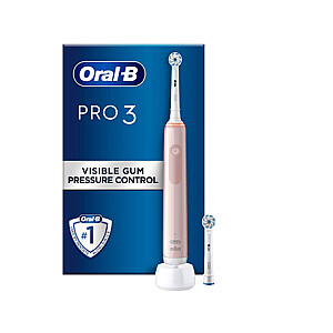 „Oral-B Pro 3 3400N Sensitive Pure Pink“.