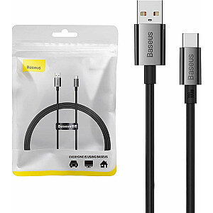 „Baseus Superior“ USB į USB-C 100 W, 1 m (juoda)