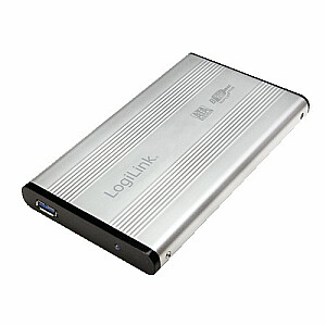 Dėklas HDD 2.5' SATA, USB 3.0, sidabrinis