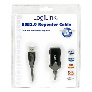 Удлинительный кабель USB2.0, 5 м