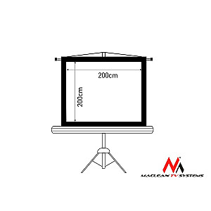 Projekcinis ekranas MC-680 112 colių, stovas 1:1