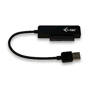 i-tec MySafe USB 3.0 Easy išorinis korpusas skirtas 2,5" HDD ir SATA I/II/III 9,5 mm SSD diskams, juodas