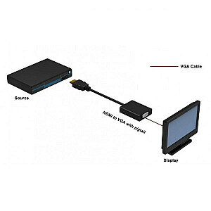 TECHLY 301658 Techly HDMI-штекер на VGA fe