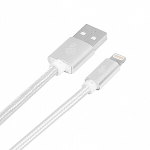 Кабель Lightning-USB 1,5м серебристый MFi