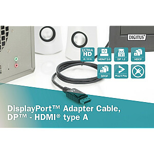 Переходный кабель DIGITUS DisplayPort