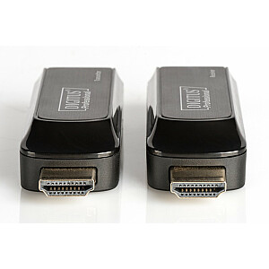 Mini HDMI plėtinys iki 50 m virš vytos poros Cat.6/7, 1080p, 60 Hz, FHD, HDCP 1.2, su garsu (komplektas)