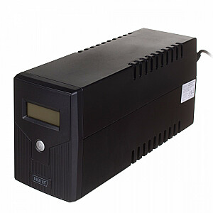 UPS Line-Ineractive LCD avarinis maitinimo šaltinis, 600VA/360W, 1x12V/7Ah, AVR, 2xSCHUKO, USB, RJ11