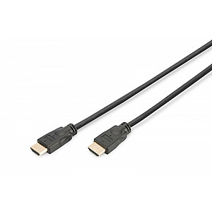 Didelės spartos HDMI prie Ethernet jungties kabelis 4K 60Hz UHD tipas HDMI A/HDMI A M/M Juodas 5m
