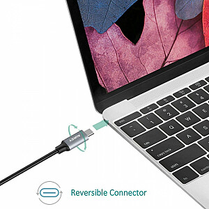 Нейлоновый кабель CB-CD6 для быстрой зарядки USB C — USB C | 2м | 3А | 60 Вт ПД | 20 В