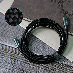 Нейлоновый кабель CB-CD6 для быстрой зарядки USB C — USB C | 2м | 3А | 60 Вт ПД | 20 В