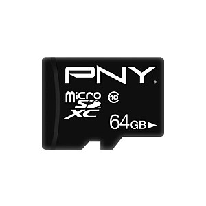 MicroSDHC kortelė 64 GB P-SDU64G10PPL-GE