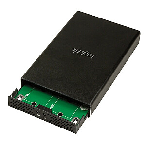 Išorinis SSD korpusas 2x M.2 SATA, USB3.1 gen2, Raid