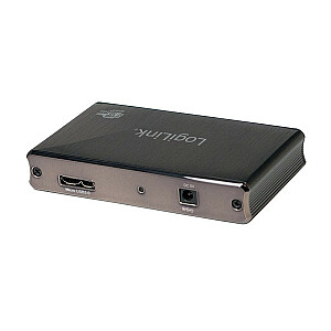 Aliuminis USB3.0 šakotuvas, 4 prievadai, juodas, su maitinimo šaltiniu