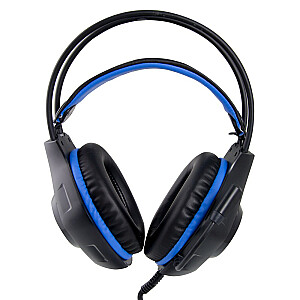 Deathstrike žaidimų ausinės su mikrofonu Blue