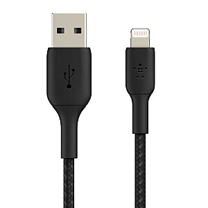 Pintas USB-Lightning laidas 15cm juodas
