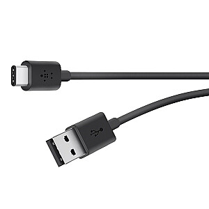 USB-A į USB-C laidas 3 m, juodas