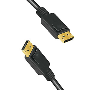 DisplayPort kabelis 8K, 60Hz, 4K/120Hz, 5m, juodas