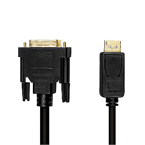 DisplayPort 1.2–DVI kabelis, 3 m, juodas
