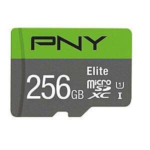 „MicroSDXC Elite“ atminties kortelė 256 GB P-SDU256V11100EL-GE