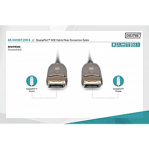 ASSMANN DisplayPort AOC Hybrid M / M 20 м