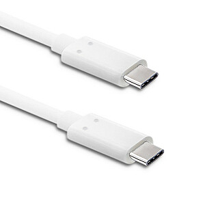 USB 3.1 tipo C kištukas | USB 3.1 Type C, vyriškas | 1m | Baltas