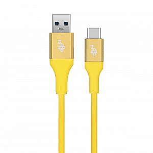 USB 3.0 į USB C laidas, 2 m PREMIUM 3 A, geltonas TPE