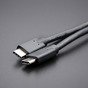 USB 3.1 tipo C kištukas | USB 3.1 Type C, vyriškas | 2m | Juoda
