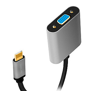 USB-C į VGA adapteris, 1080p, aliuminis, 0,15 m
