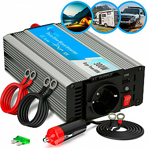 Extralink OPIP-300W | Įtampos keitiklis | automobilių 12V, 300W gryno sinuso