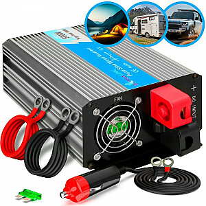 Extralink OPIP-500W | Įtampos keitiklis | automobilių 12V, 500W gryno sinuso