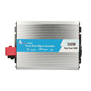 Extralink OPIP-500W | Įtampos keitiklis | automobilių 12V, 500W gryno sinuso