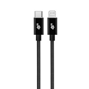 Lightning MFi į USB C laidas, juodas, 1 m