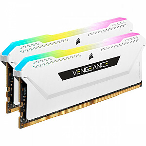Corsair Vengeance RGB Pro SL, белый, 32 ГБ [2 модуля DIMM DDR4 CL16 по 16 ГБ, 3200 МГц]