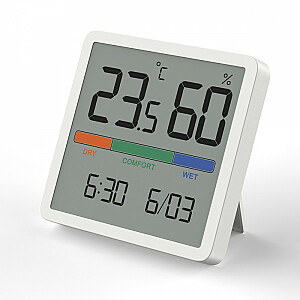 Метеостанция термометр/гигрометр с функцией часов и даты GB380