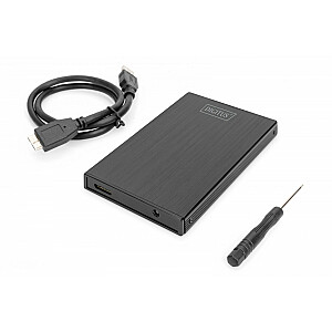 USB 3.0 išorinis korpusas, skirtas 2,5" SATA III SSD / HDD, aliuminis