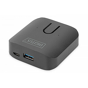 Сверхскоростной коммутатор USB 3.0 5 Гбит/с, 2 ПК — 1 устройство, с автономным питанием