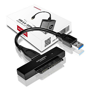 ADSA-1S6 USB 3.0 į SATA 6G adapteris, skirtas greitai prijungti 2,5 colio SSD / HDD, dėžutėje