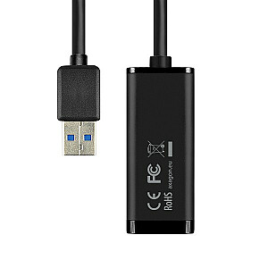 ADE-SR Gigabit Ethernet adapteris, USB-A 3.2 Gen 1, automatinis diegimas