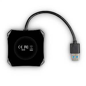 HUE-S1B šakotuvas, 4 prievadai USB 3.2 Gen 1, laidas 16 cm