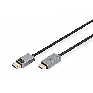„DisplayPort“ į HDMI kabelio adapteris 4K 30Hz DP/HDMI M/M 1m