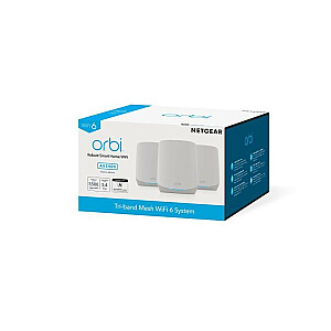 Система WiFi 6 Orbi RBK763S AX5400, 3 шт.