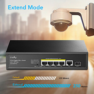 Jungiklis GS1005PTS1 5xGE PoE+ 1xSFP 120W