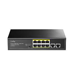 FS1010PG 8xFE PoE+ 120 Вт 2xGigabit Uplink коммутатор