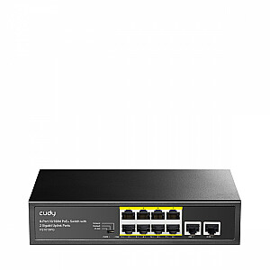 FS1010PG 8xFE PoE+ 120 Вт 2xGigabit Uplink коммутатор
